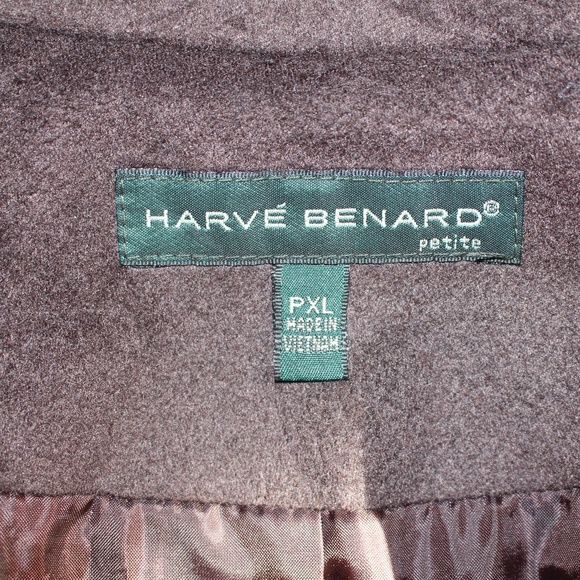 Harve Benard, 1 button brown Cape jacket petite XL - Picture 5 of 7